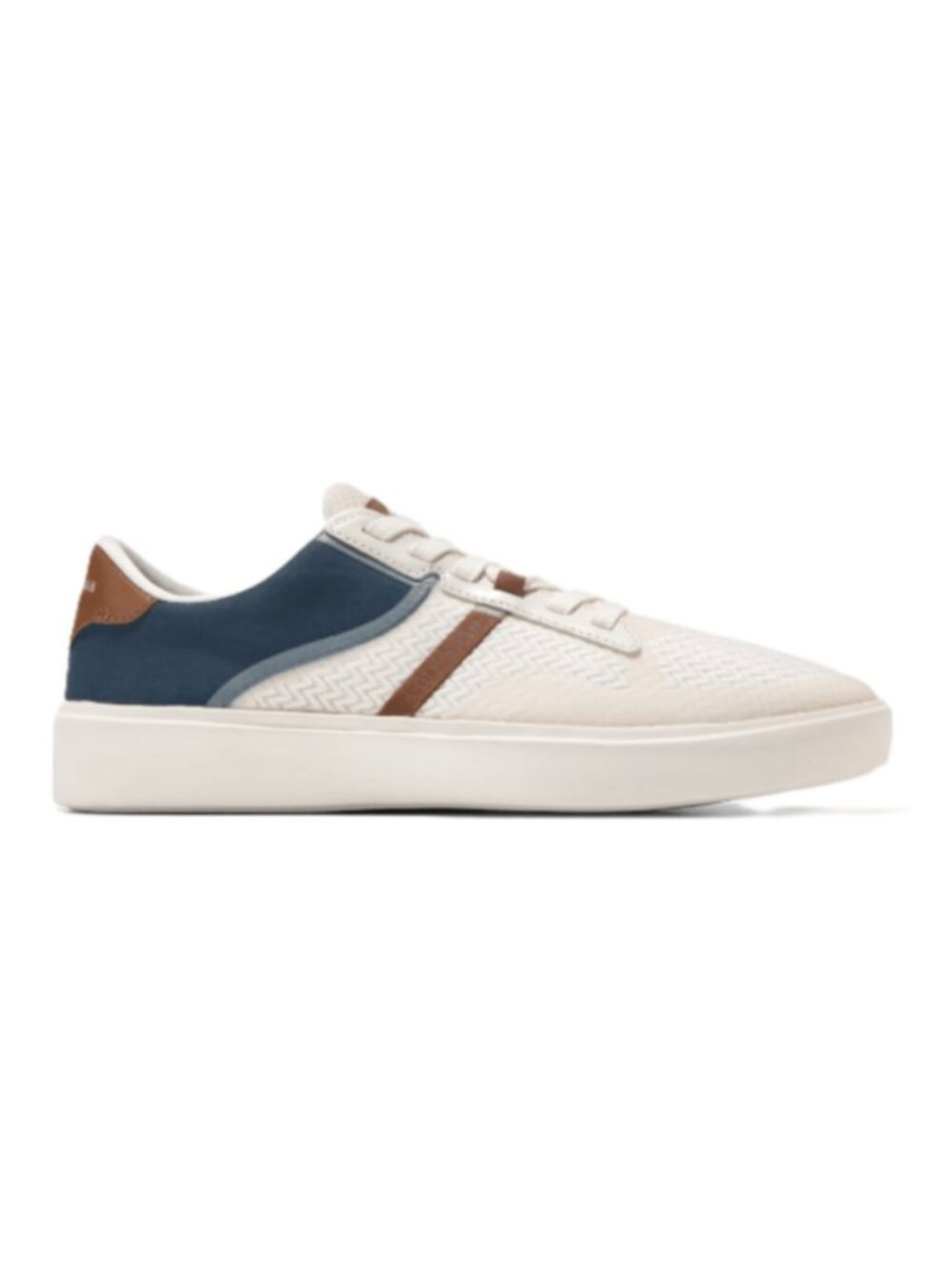 Cole Haan Men's Grand Crosscourt Winner Ivory/ Navy Blazer Sneakers